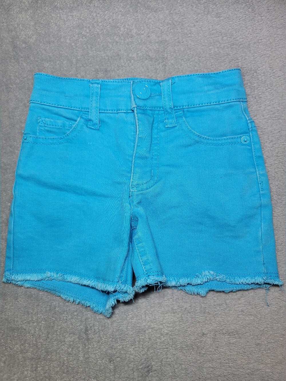 Justice Bright Turquoise Denim Shorts